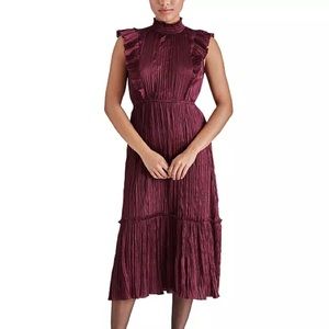 Steve Madden Ruffled-Trim Midi Dress